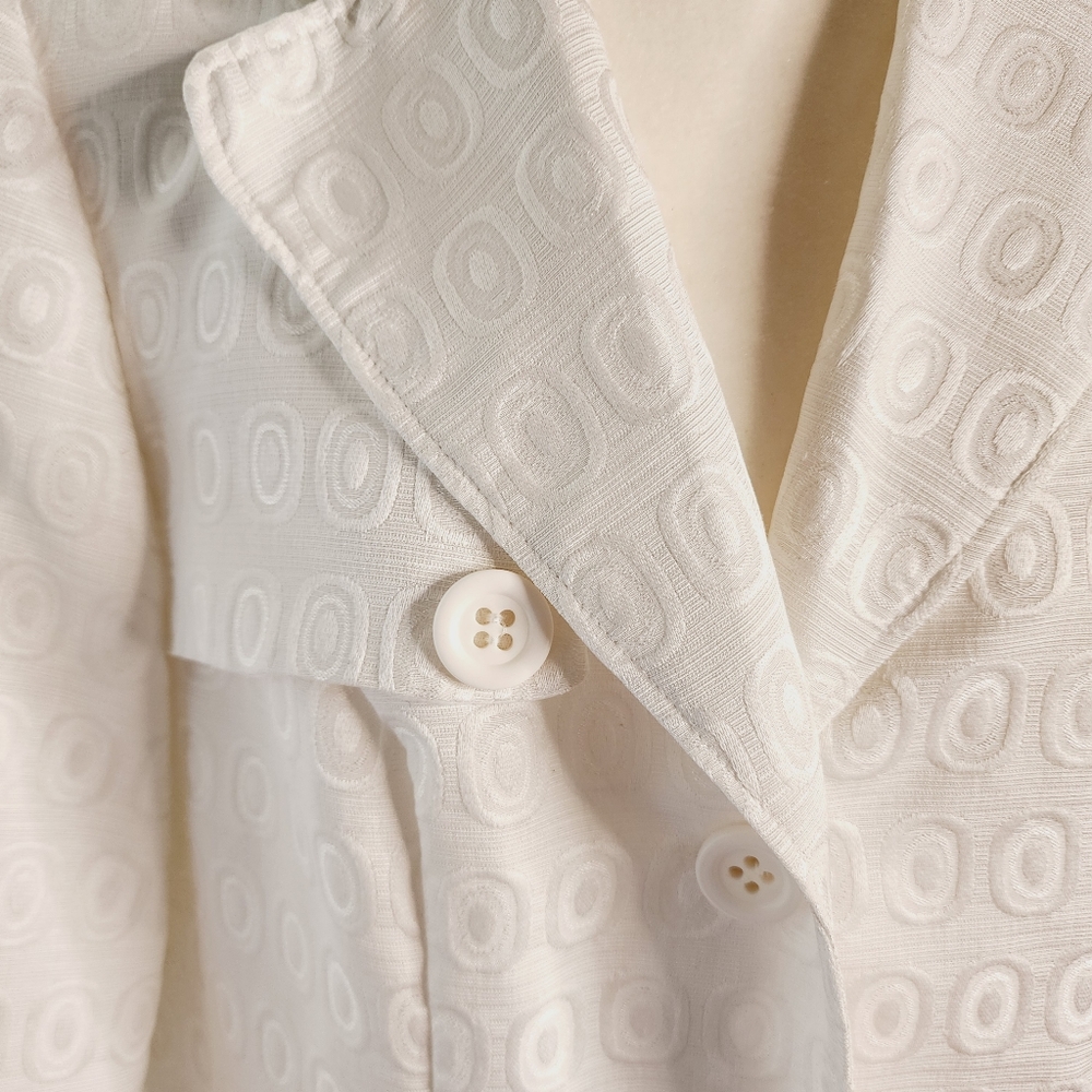 Ashley Stewart 16-White Textured Skirt Suit Church Mother of the Bride Business - Picture 5 of 11